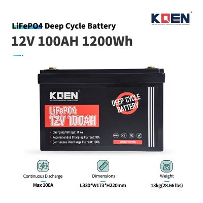 Suntra 12V 100Ah LiFePO4 Lithium Battery