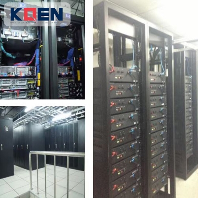 KOEN Ticari 360kWh Raf Montajlı Bulut Sunucu Acil Güç Yedekleme Enerji Sistemi Çin'de